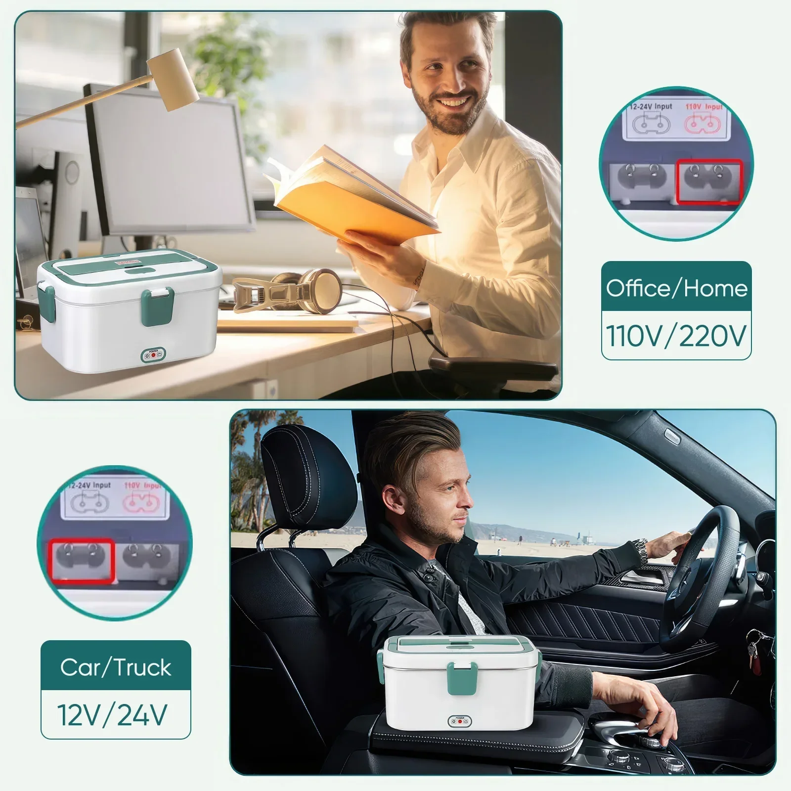 Electric Lunch Box Food Warmer - Outdoor Camping Food 评论和价格