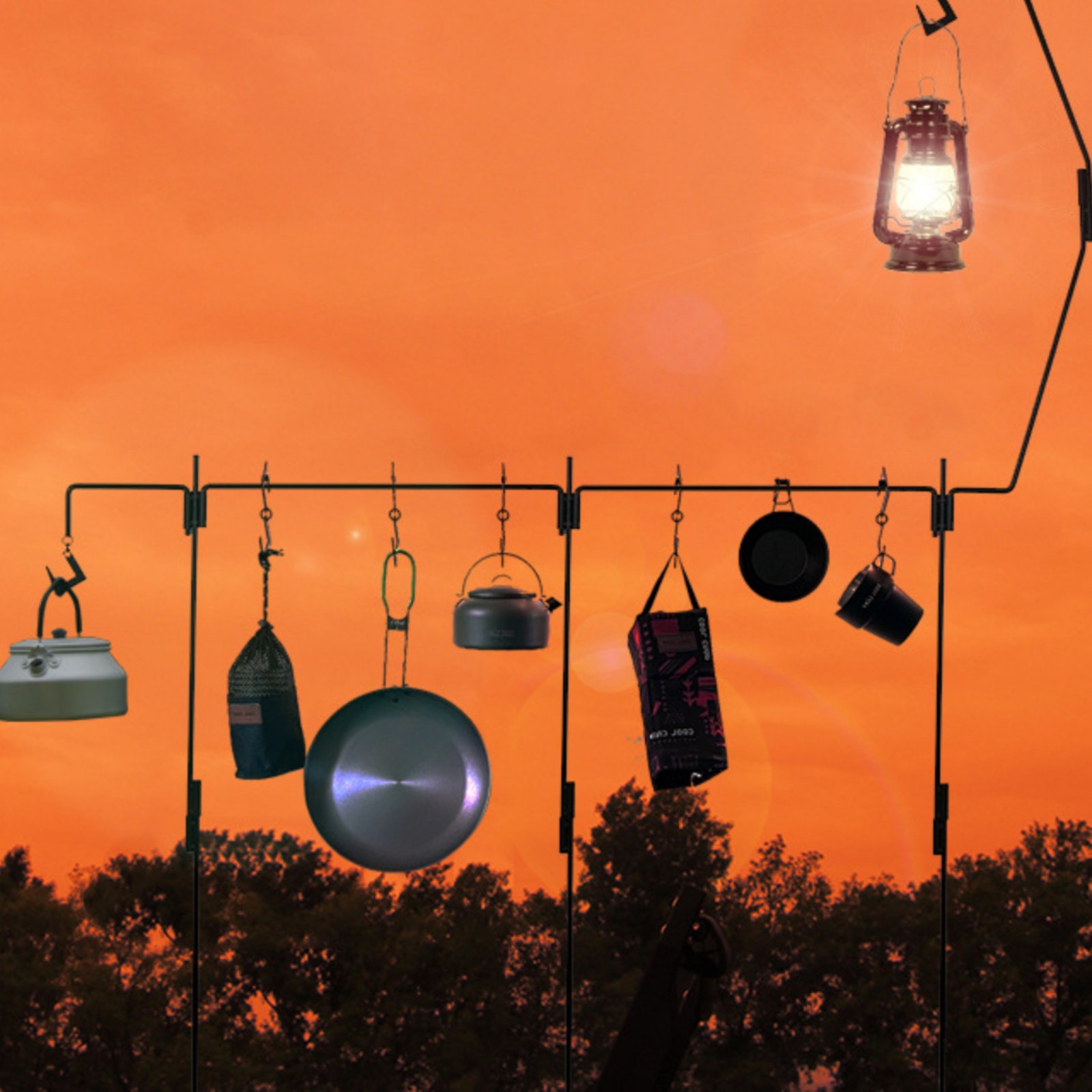 Camping Lantern Stand Easy to  - Outdoor Camping Gear 评论和价格