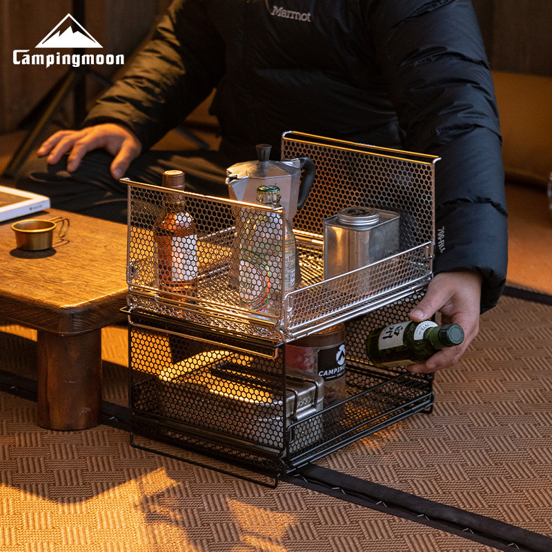 CAMPINGMOON CK-23SF Hexagonal  - Outdoor Camping Folding Storage Box 评论和价格