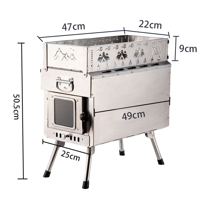 Portable Sauna Stove Wood-Burn - Outdoor Camping Wood Burning Stove 评论和价格