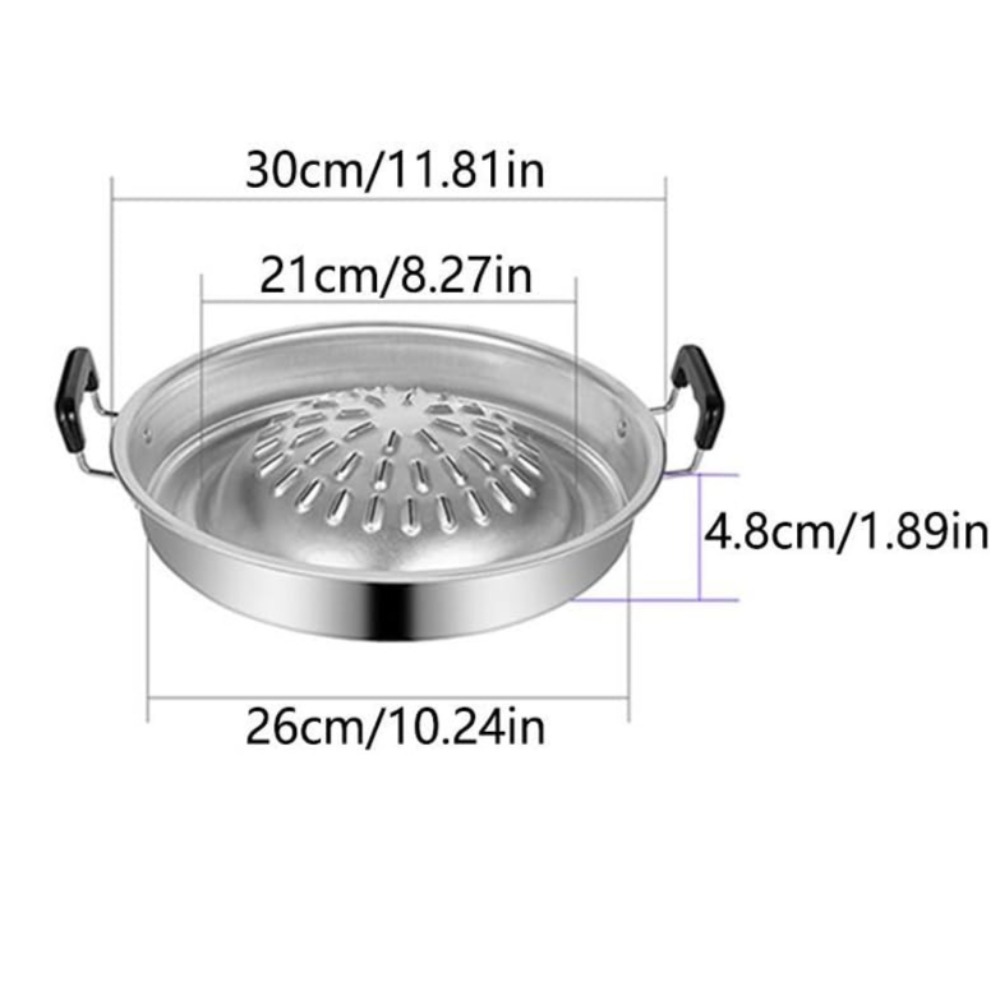 2 in 1 Hot Pot Grill Pan Non S - Kitchen Outdoor Camping 评论和价格