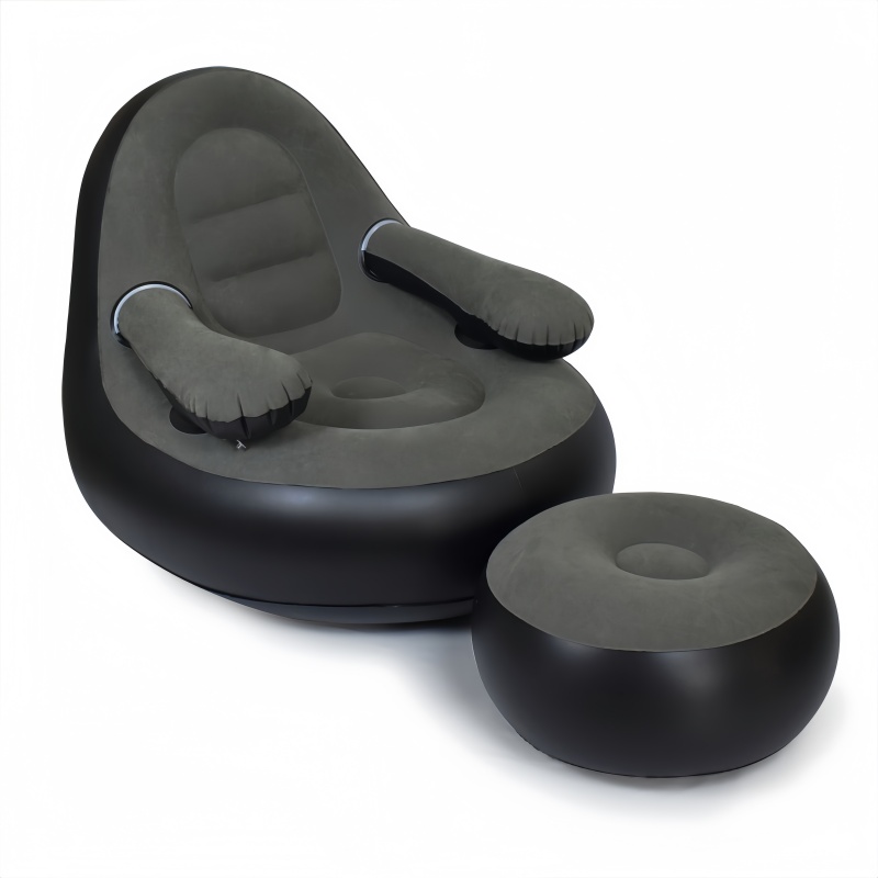 PVC Inflatable Sofa with Armre - Outdoor Camping Chairs Folding 评论和价格