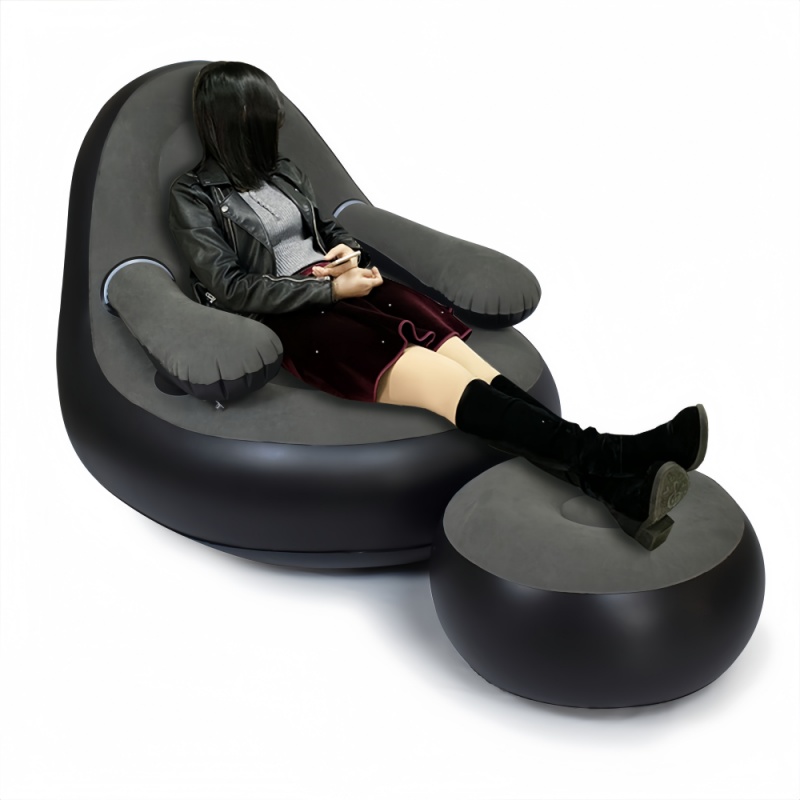 PVC Inflatable Sofa with Armre - Outdoor Camping Chairs Folding 评论和价格