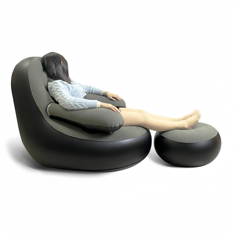 PVC Inflatable Sofa with Armre - Outdoor Camping Chairs Folding 评论和价格
