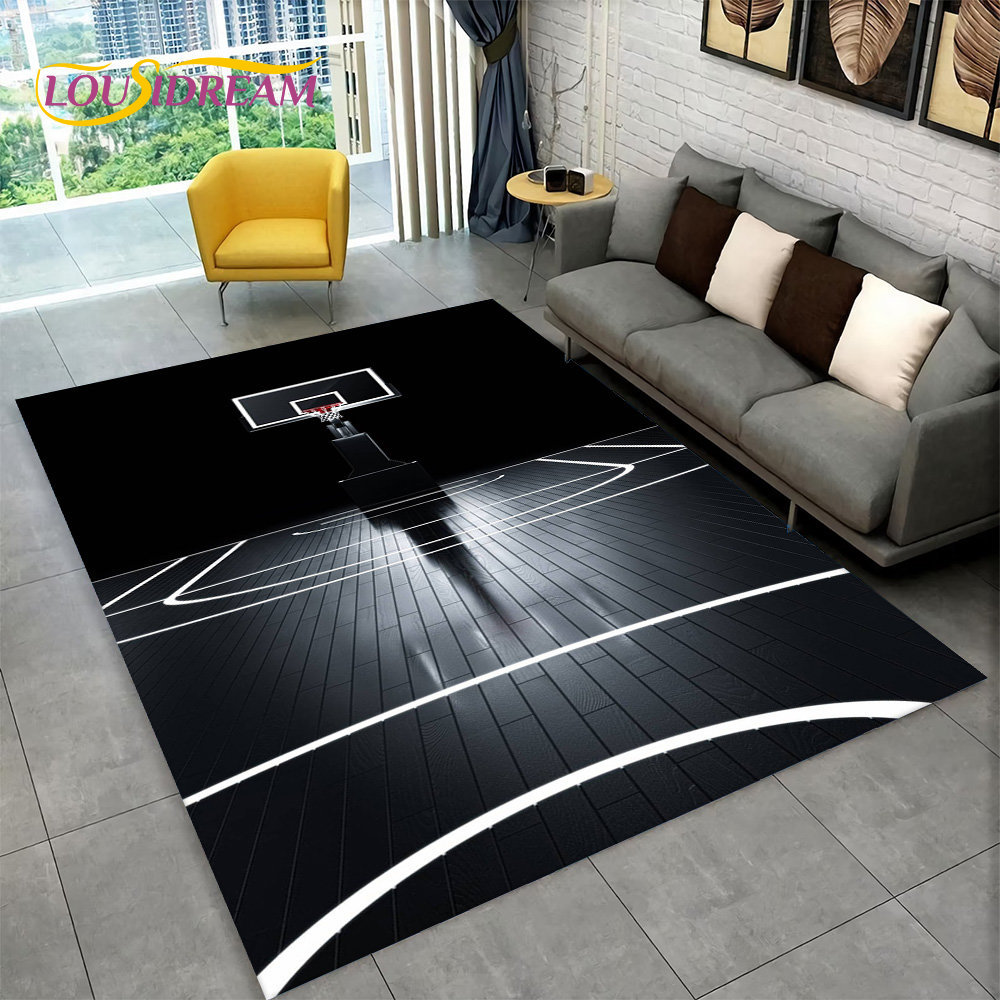 3D Basketball Cour Cartoon Are - Outdoor Camping Mats Large 评论和价格