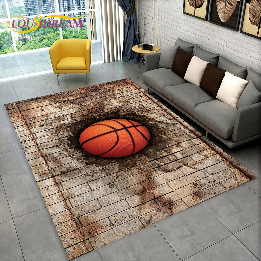 3D Basketball Cour Cartoon Are - Outdoor Camping Mats Large 评论和价格