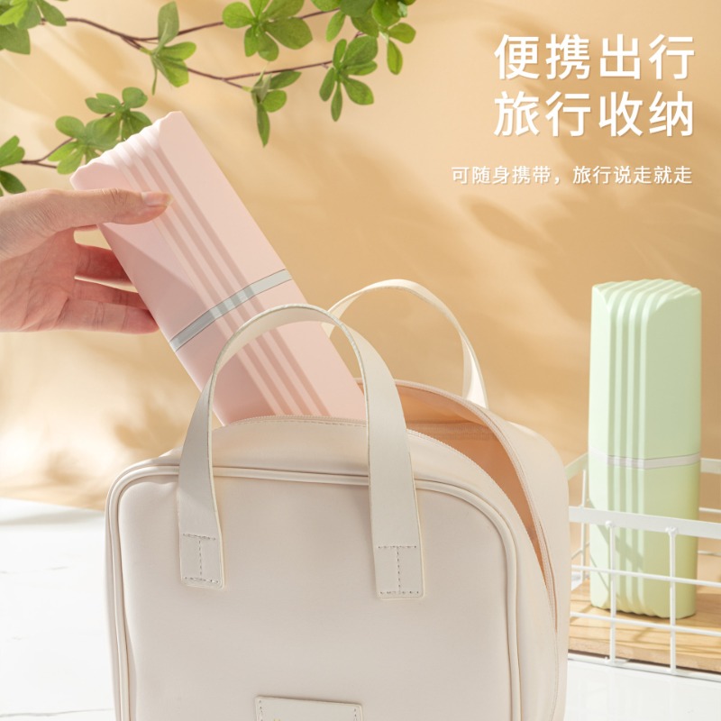 Solid Color Travel Toothbrush  - Outdoor Camping Bathroom 评论和价格