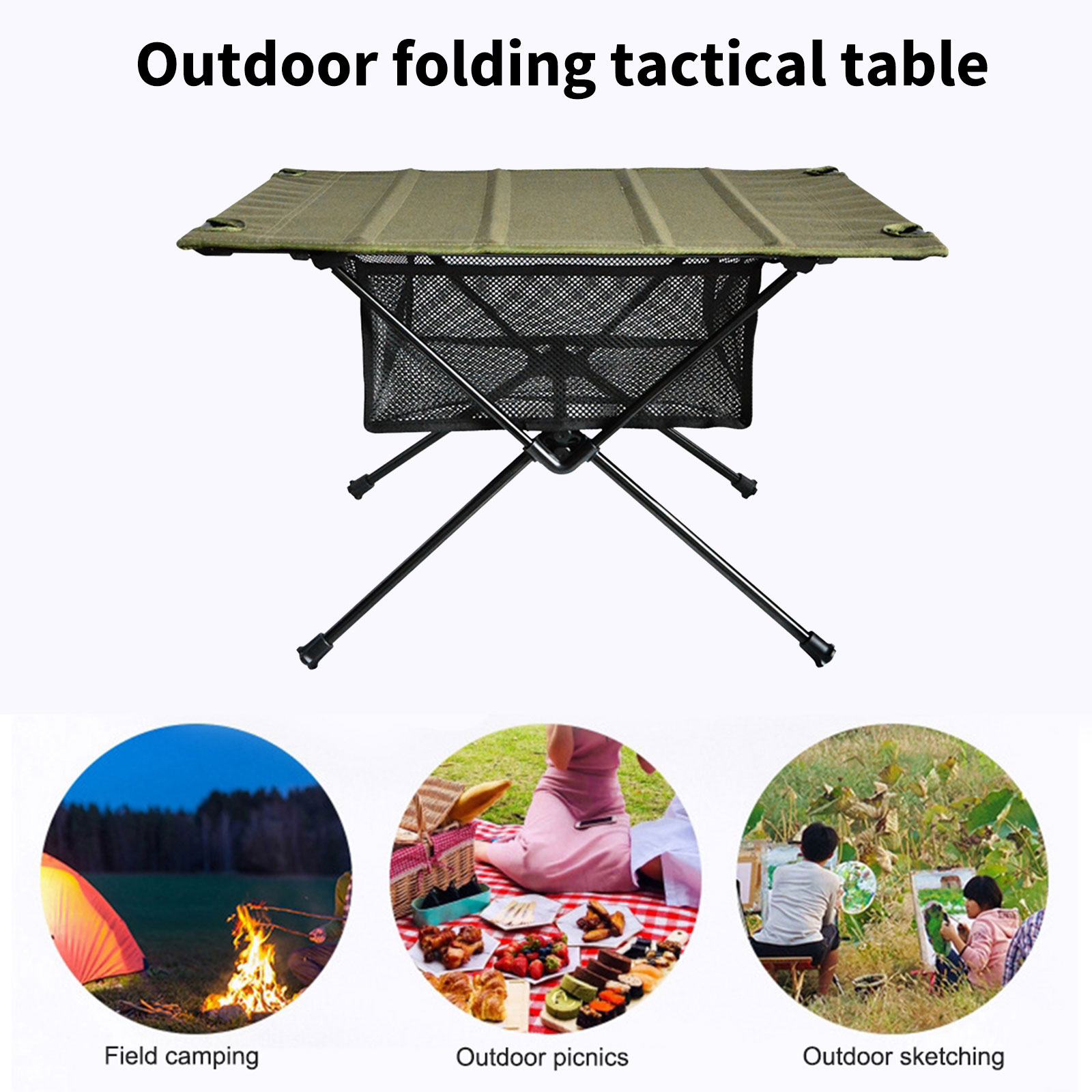 Camping Foldable Table Storage - Outdoor Camping Folding Storage Box 评论和价格