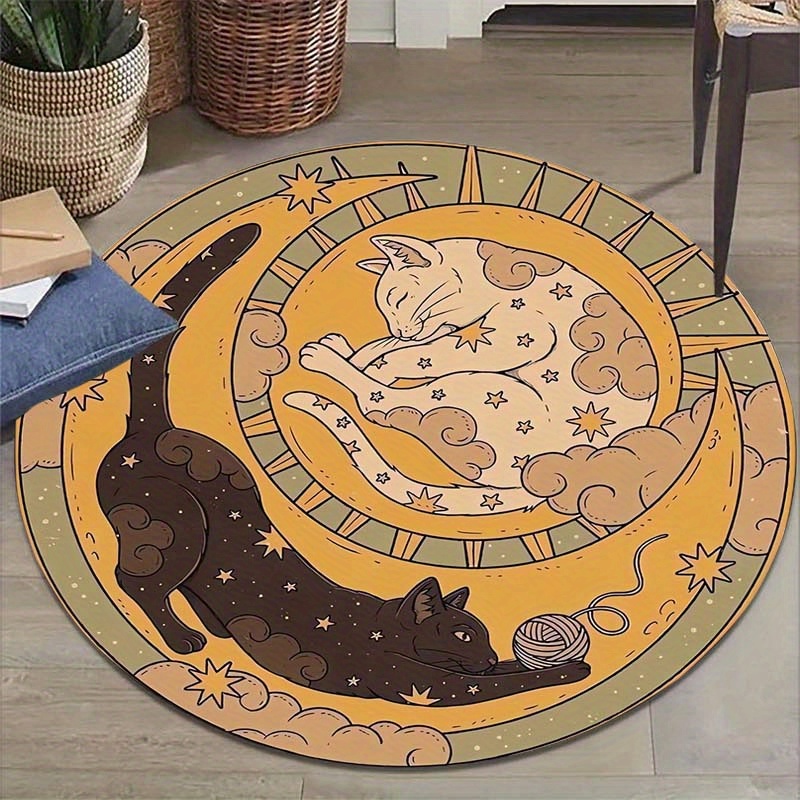VIKAMA Yin Yang Cat Carpet Rou - Outdoor Camping Mats Large 评论和价格