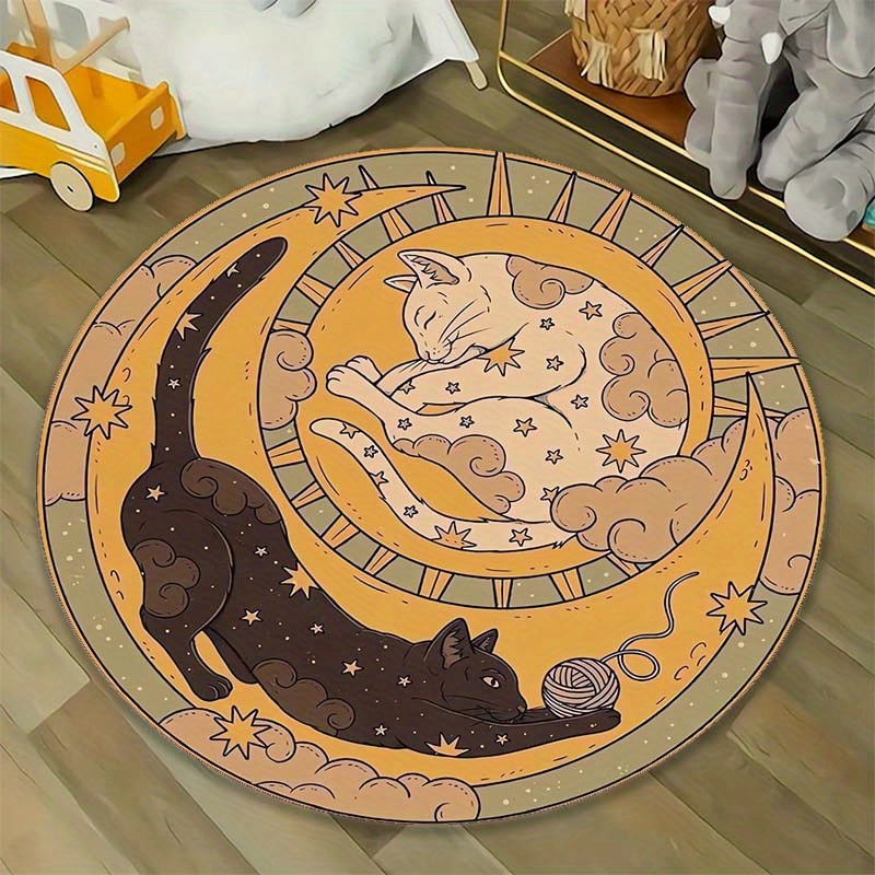 VIKAMA Yin Yang Cat Carpet Rou - Outdoor Camping Mats Large 评论和价格