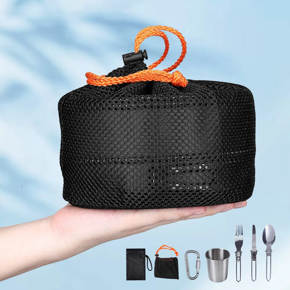 Camping Cookware Kit Kettle Po - Outdoor Camping Utensils 评论和价格