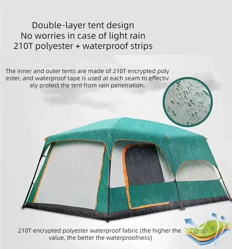 Luxury Large Camping Tent, Two - Outdoor Camping Set 评论和价格