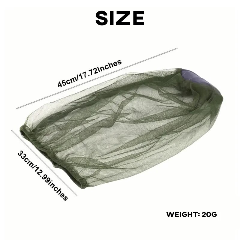 1pc Anti Mosquito Fishing Cap  - Outdoor Camping Mosquito Net 评论和价格