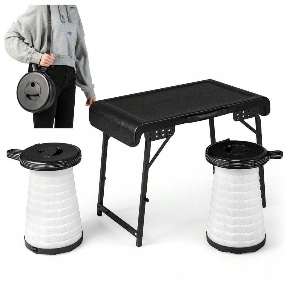 3 Piece Folding Camping Table  - Outdoor Camping Gear 评论和价格