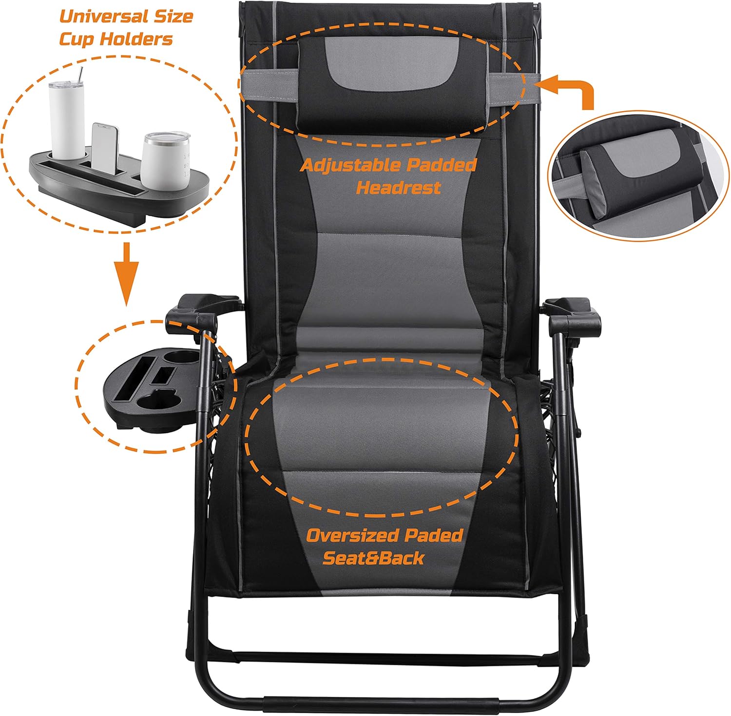 XXL Oversize Recliner Folding  - Outdoor Oversized Camping Chair 评论和价格