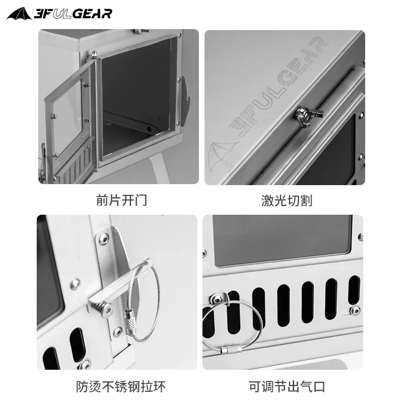 Camping Tent Stove with Chimne - Outdoor Camping Wood Burning Stove 评论和价格